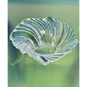 Mikasa Crystal Spiral Swirl Bowl Belle Epoque Candy Nut Bowl Trinket Dish 8"